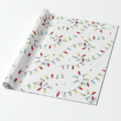 kerstfeestdag met gevierde kleuren cadeaupapier (Uitgerold)