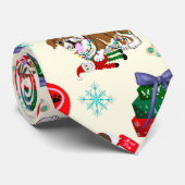 Kerstfeestdag met Goofy Bulldog Stropdas (Opgerold)