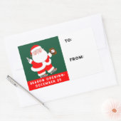 kerstfeestdag met honkbal cadeautjes Labels (Envelop)