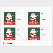 kerstfeestdag met honkbal cadeautjes Labels (Vel)