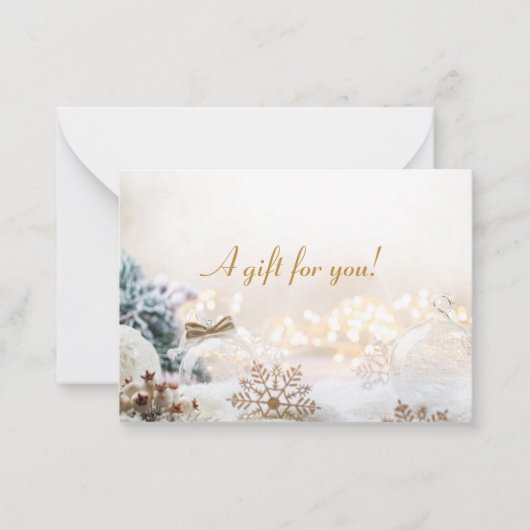 kerstfeestdag met kaartje (Voorkant)