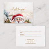 kerstfeestdag met kaartje (Voorkant / Achterkant)