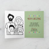 Kerstfeestdag met kerstcadeau kaart (Binnen)