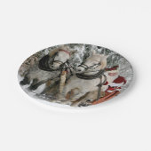 Kerstfeestdag met kerstcadeaubon papieren bordje (Gekanteld)