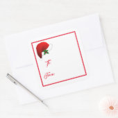kerstfeestdag met kerstcadeautje Label sticker (Envelop)