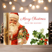  kerstfeestdag met kerstmis briefkaart