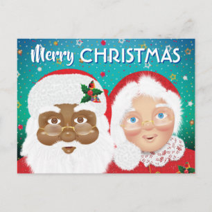 Kerstfeestdag met Kerstmis en Kerstmis Briefkaart