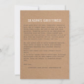 kerstfeestdag met kraft Memory Book (Achterkant)