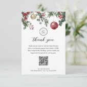 kerstfeestdag met Logo bedankt (Staand voorkant)