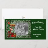 Kerstfeestdag met Noordpool Feestdagenkaart (Voorkant / Achterkant)