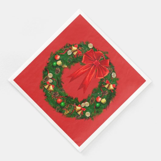 Kerstfeestdag met papier Napkins Servetten (Hoek)