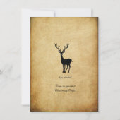 kerstfeestdag met rendieren kaart (Achterkant)