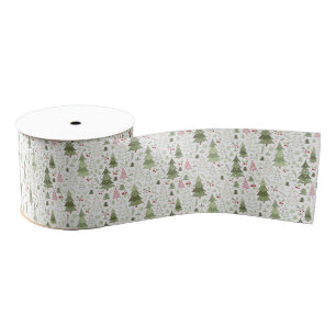 kerstfeestdag met ribbon grosgrain lint