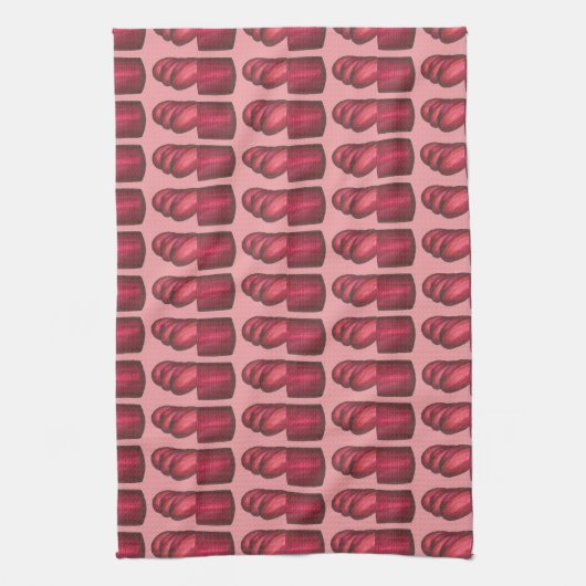 kerstfeestdag met Thanksgiving Cranberry Sauce Theedoek (Verticaal)