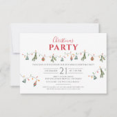 Kerstfeestdag Modern Rustic Kaart (Voorkant)