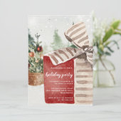 Kerstfeestdag Moderne Waterverf Kaart (Staand voorkant)