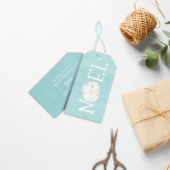 kerstfeestdag noel cute Typografie en dollar Cadeaulabel