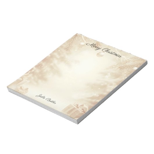Kerstfeestdag Notitieblok (Gedraaid)