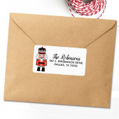 kerstfeestdag Nutcracker Return Address Label