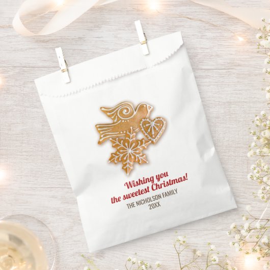 Kerstfeestdag ontbijtkoek Koekjesuitwisseling Bedankzakje (Geknipt)