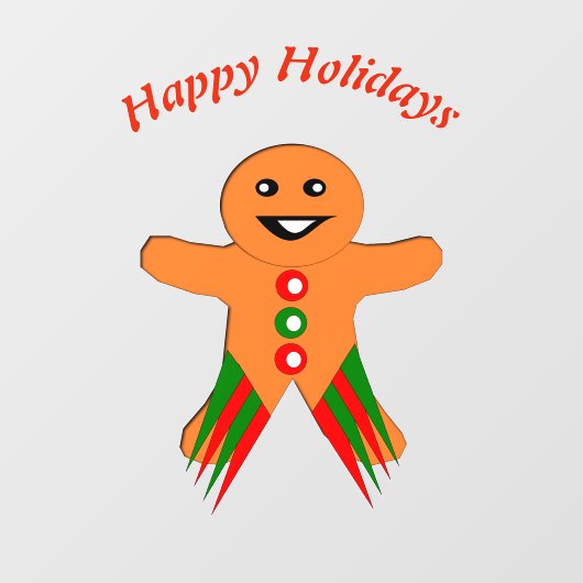 kerstfeestdag op maat raamsticker (Vel)