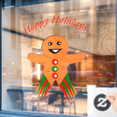 kerstfeestdag op maat raamsticker (Cafe Raam)