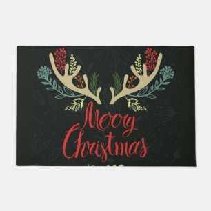Kerstfeestdag openmat-Antlers Mooy Kerstmis Deurmat