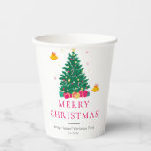 Kerstfeestdag Papieren Bekers (Voorkant)