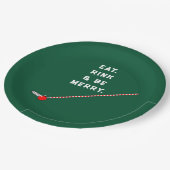 Kerstfeestdag Papieren Bordje (Gekanteld)