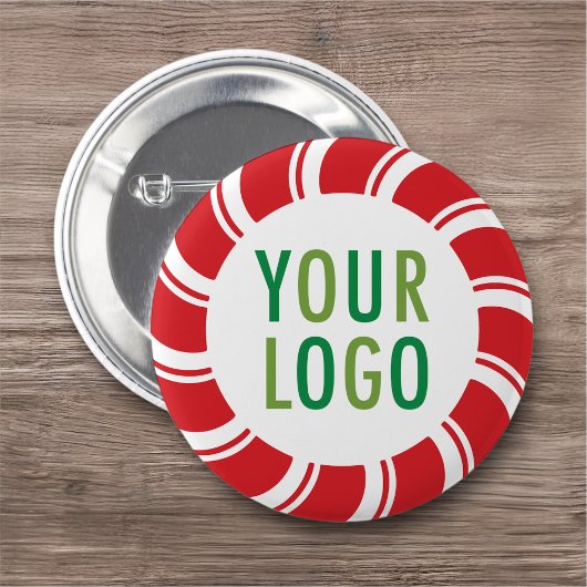 Kerstfeestdag Pinback-Button met bedrijfsLogo Ronde Button 5,7 Cm