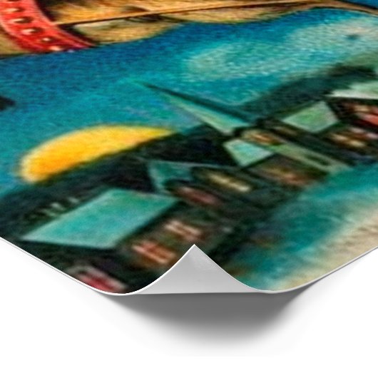  kerstfeestdag poster (Hoek)