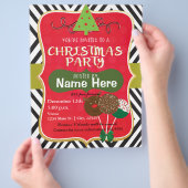 kerstfeestdag Poster voor feestdag Flyer (Hand)