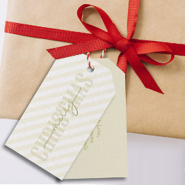 Kerstfeestdag prettig kerstfeest modern script cadeaulabel
