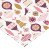 Kerstfeestdag Retro Decorations Bauble Tafelkleed (Gekanteld)