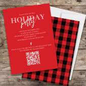 Kerstfeestdag Robuuste buffelkoepel QR-code Kaart
