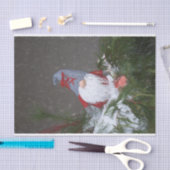 kerstfeestdag rode grijze kalk tissuepapier (Craft)