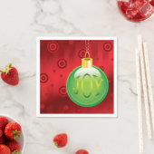 Kerstfeestdag rode kerstmis servetten (Insitu)