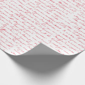 Kerstfeestdag Romantisch  Frans script Cadeaupapier (Hoek)