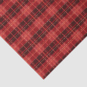 Kerstfeestdag Rood en Zwarte Pset Tissuepapier (Detail)