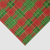 Kerstfeestdag rood, groen en goud tissuepapier (Detail)