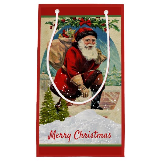  kerstfeestdag rood klein cadeauzakje (Voorkant)