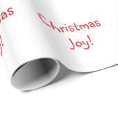 Kerstfeestdag rood lettertype cadeaupapier (Rol Hoek)