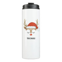 Kerstfeestdag Rudolph Reindeer Thermal Tumbler