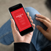 Kerstfeestdag Rustic Red Buffalo Pset Kaart