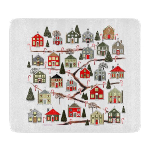 kerstfeestdag snijplank (Voorkant)