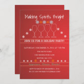 Kerstfeestdag Snowflake Kaart (Voorkant / Achterkant)