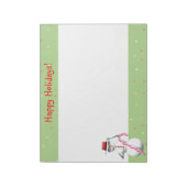 Kerstfeestdag Snowman Notitieblok (Gedraaid)