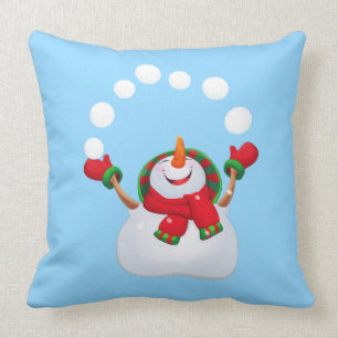 Kerstfeestdag Snowman Pillow Kussen