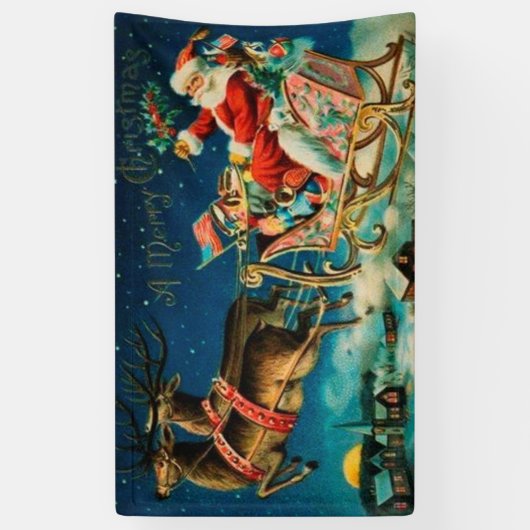  kerstfeestdag spandoek (Verticaal)