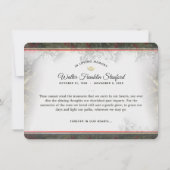 Kerstfeestdag Sympathie Kaart (Achterkant)